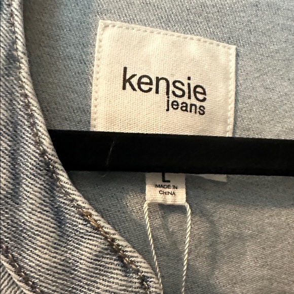 Kensie Faded Blue Denim Jacket - Picture 4 of 5